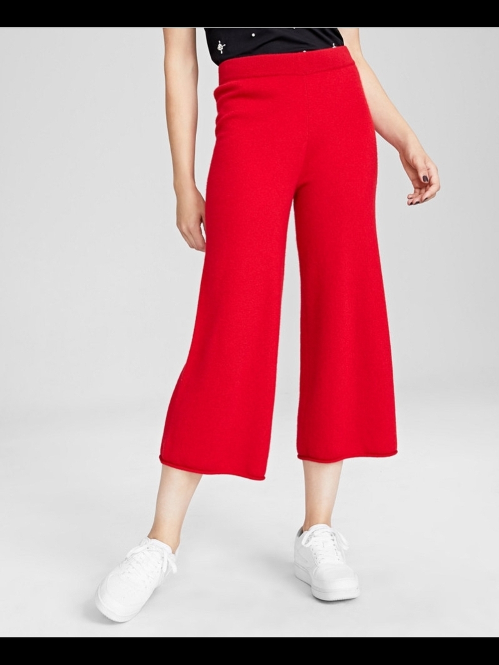 Charter Club Red Cashmere Sweater - Small